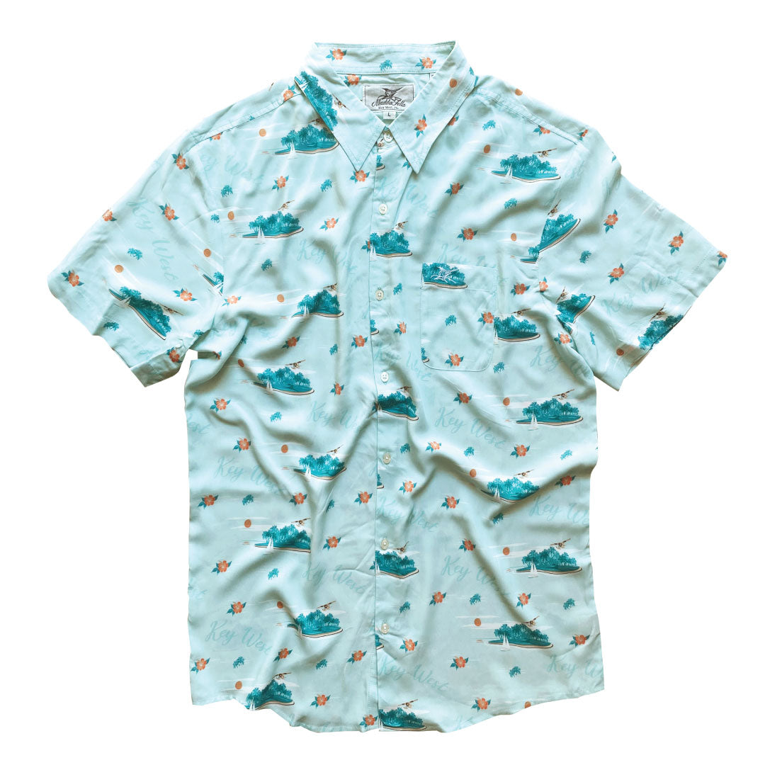Vintage Key West Print ++ mens tropical shirt