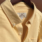 Butter Rum ++ mens yellow oxford shirt