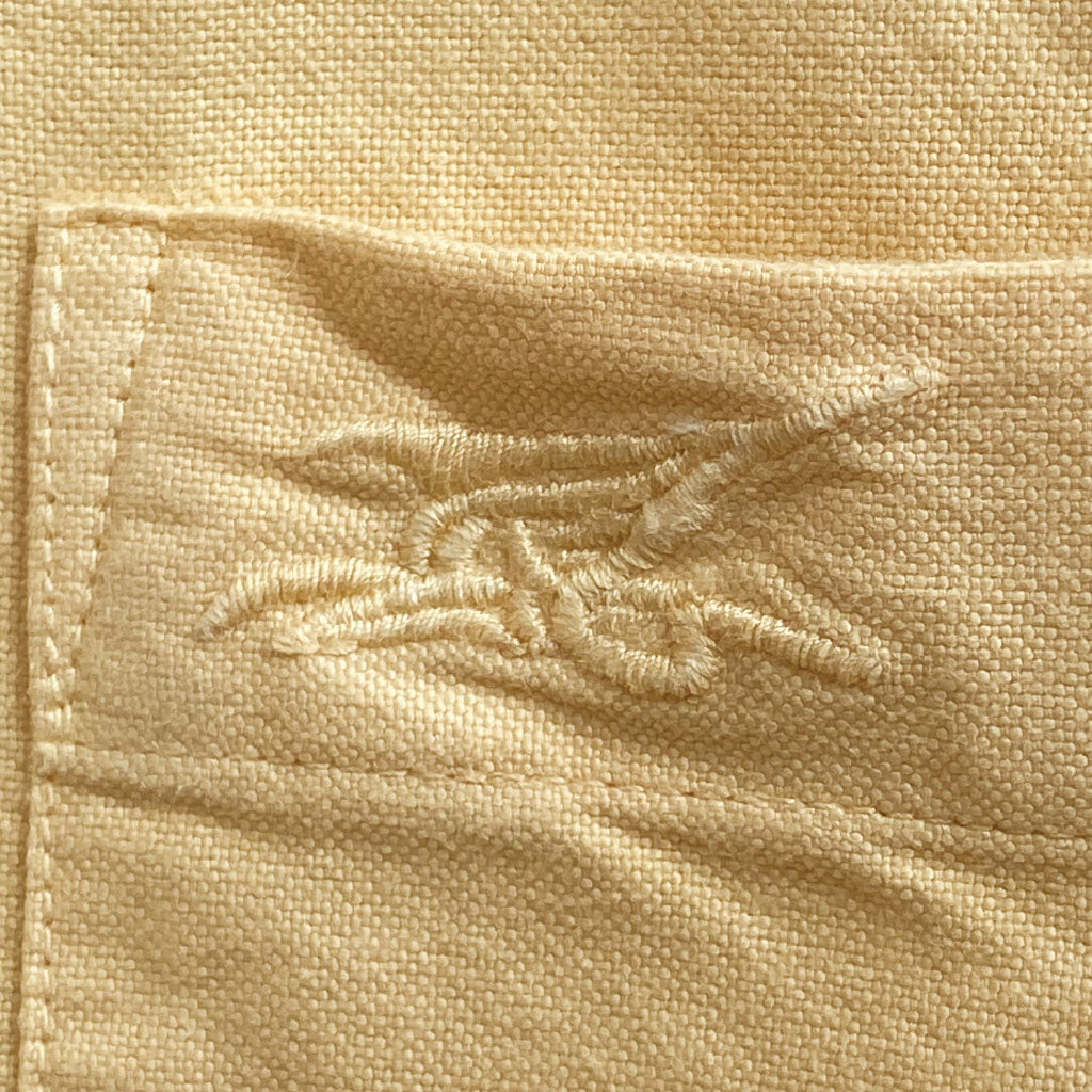 Butter Rum ++ mens yellow oxford shirt