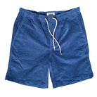 Moonlight Blue ++ mens corduroy blue drawstring shorts 