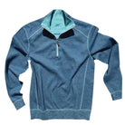 Beach Glass/ Deep Sea ++ navy reversible sweater mens